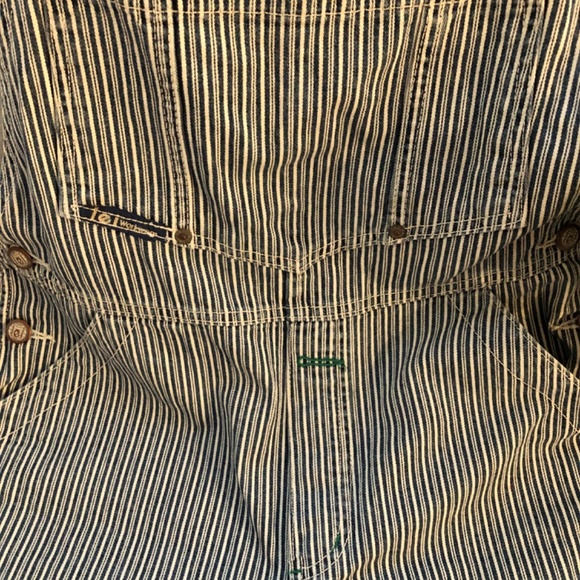 NWOT - Navy & White Stripe Denim Short-Alls - Picture 5 of 16